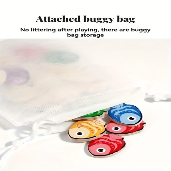Little Fish Direction Game, Color Recognition and Directional Logic Training Wooden Toy, Holiday, Birthday Gift - Image 4