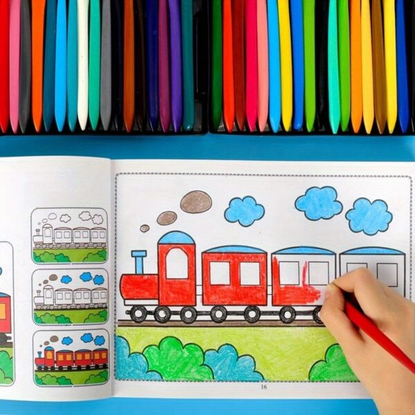 100 Page Drawing Game Coloring Book, Graffiti Education Hand-Drawn Toy Writing Coloring Book, Painting Art Supplies, Ideal Birthday Gift, Holiday Gift - Applicable Scope: See Product Details; Material: Paper - Image 8