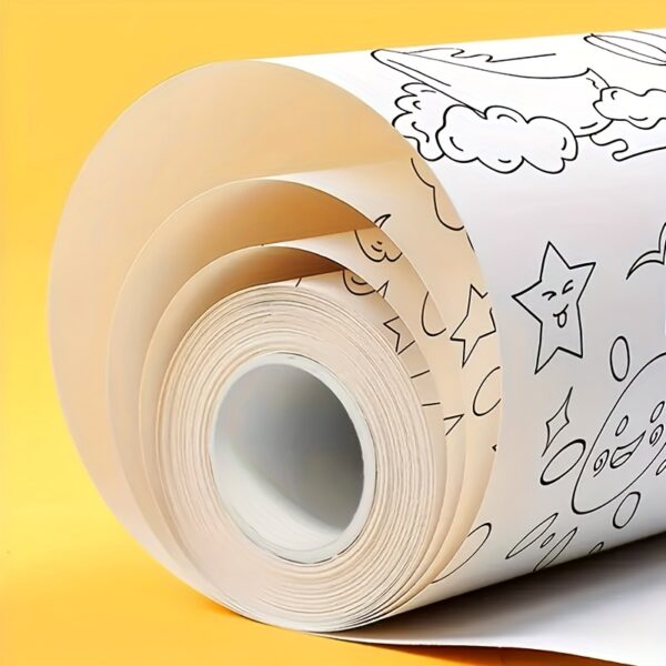 4pcs/6pcs Children's Doodle Painting Roll Coloring Painting, Drawing Paper Long, Various Styles Can Be Selected Easter Gift halloween christmas gift -winter, new year - Image 7