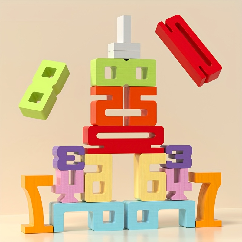 27 Digital Building Blocks, Numbers Added Together Equal The Same Height, Improve Logical Thinking - Image 6