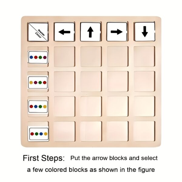 Little Fish Direction Game, Color Recognition and Directional Logic Training Wooden Toy, Holiday, Birthday Gift - Image 7