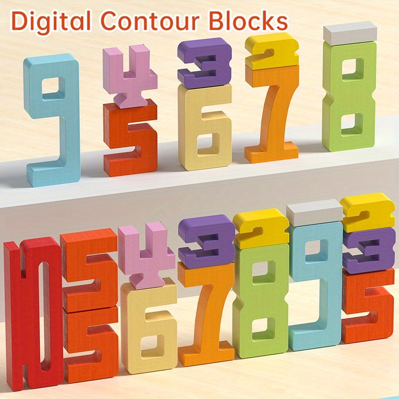 27 Digital Building Blocks, Numbers Added Together Equal The Same Height, Improve Logical Thinking - Image 7