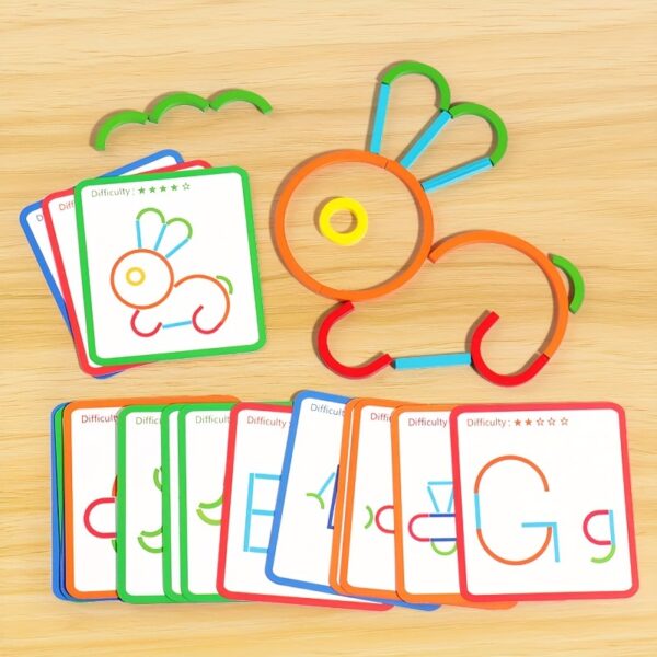 Creative Sticks for Toddlers – Educational DIY Building Blocks for Early Learning, Fine Motor Skills & Shape Formation – Ideal Gift for Holidays & School - Image 6