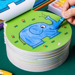 119-Page Youngsters' Creative Drawing Book - Fun & Educational Coloring Activity with Unique Animal, Plant, and Vehicle Designs - Perfect for Easter & Birthday Gifts, Creative Playtime | Vibrant Illustrations | Stackable Pages, Drawing Supplies for Artists