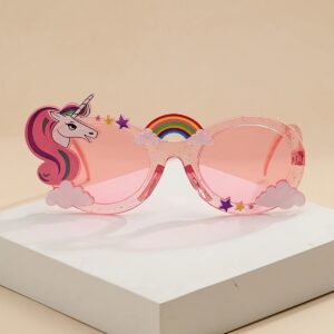 Adorable Cartoon Youngsters's Pegasus Fashion Decorative Glasses - Lenses and Comfortable Fit! Christmas, Halloween, Thanksgiving Gifts