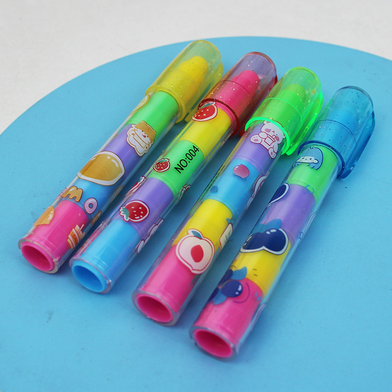 4-Pack Creative Building Block Erasers, Vibrant Assorted Colors - Fun Office and School Supplies, Art and Study Accessories, Christmas Gift, Back to School Essential, PVC Material, Oval Shaped - Image 4