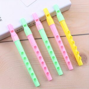 30pcs Mini Colorful Flute Musical Instruments, Children's Educational Toys, Random Mix, Plastic, for Birthday, Christmas, Halloween, Carnival, Classroom Prizes, Party Favors