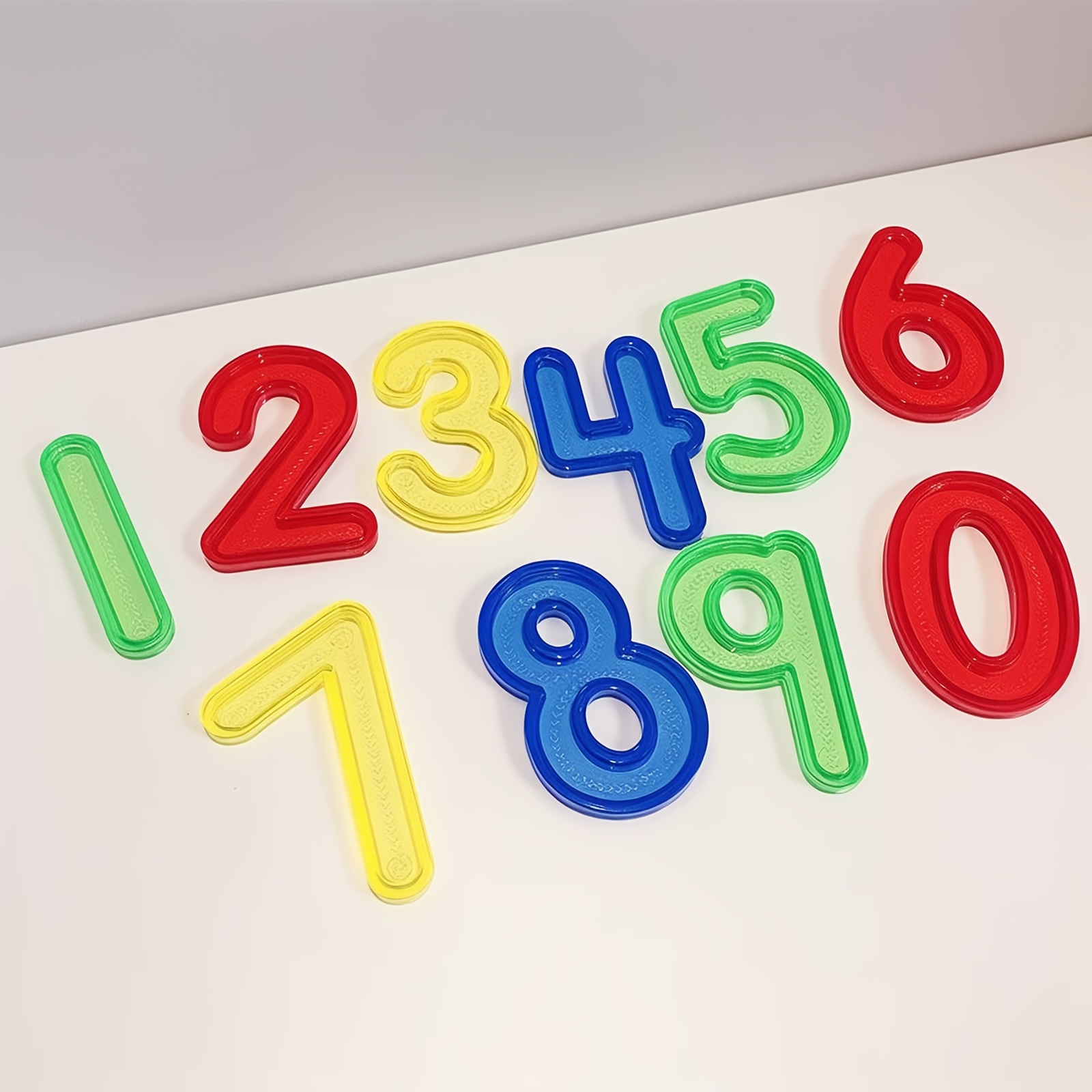 10pcs Light Table Accessories Sensory Color Learning Different Colors Math Number Education Toys Sensory Play Translucent Toy for Classroom Light table - Image 2