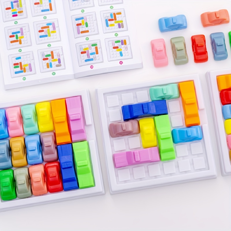 IQ-Boosting Car Parking Lot: Educational Toys for Primary School Kids to Race and Move Cars Out of the Garage! - Image 4