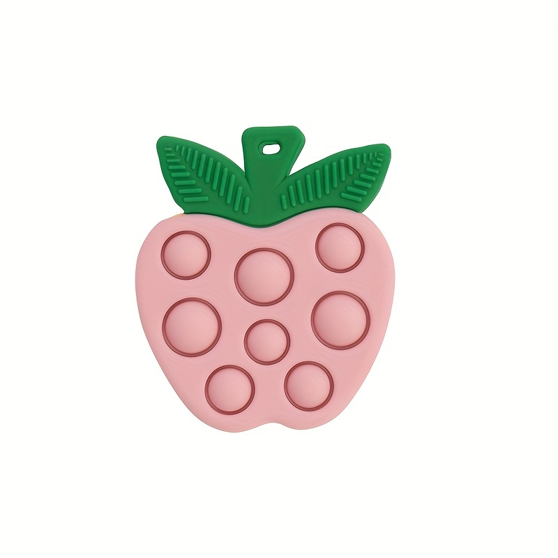 Adorable Apple-Shaped Squeeze Toy for Babies - Silicone Press & Count Fun Travel Accessory, Perfect Gift for Boys & Girls, Ideal for Christmas, Halloween, Thanksgiving, Travel Toy | Playful Design | Durable Toy, Baby Toy - Image 2