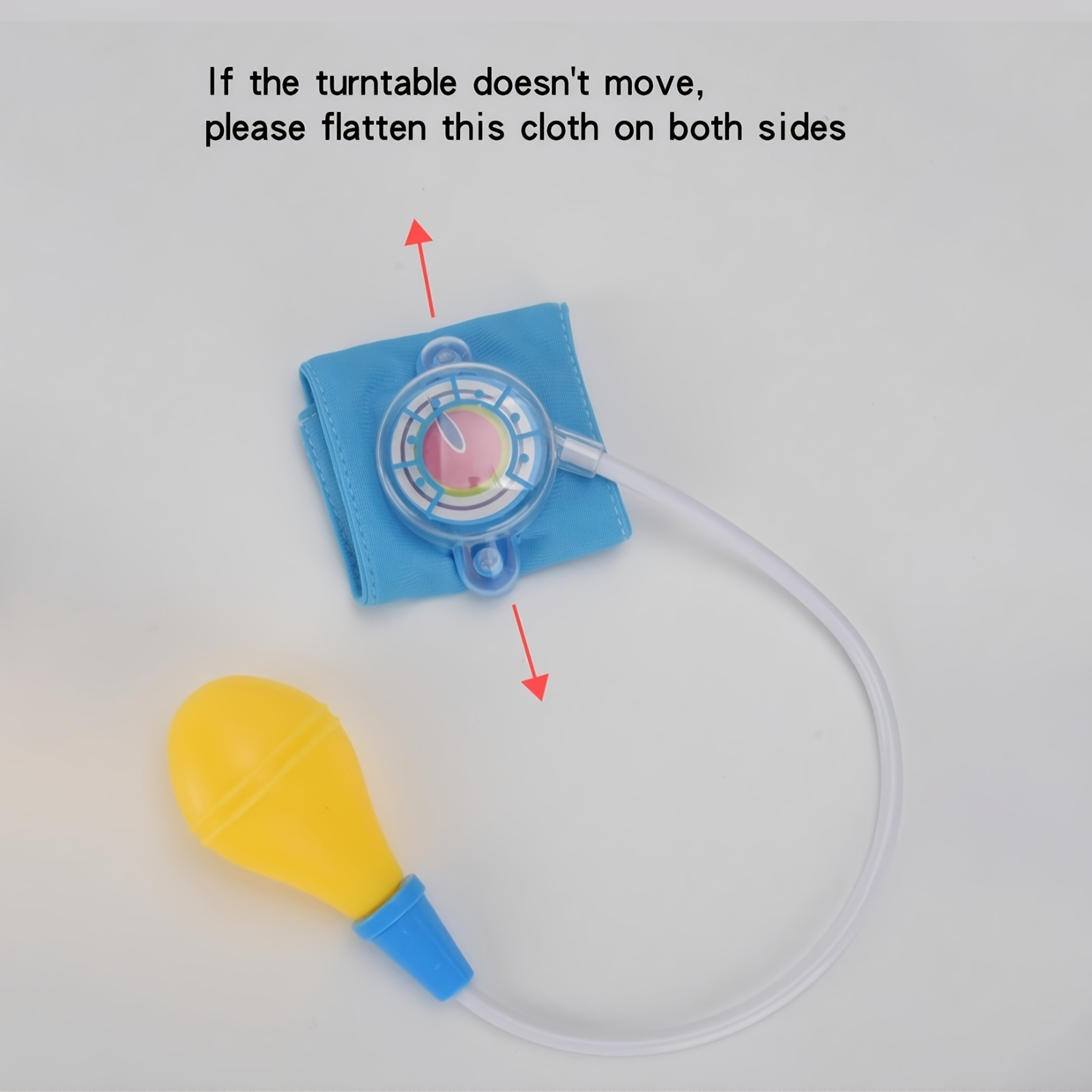 1pc Sphygmomanometer Toy Stethoscope - Fun Medical Role-Play Tool for, Pink & Blue Plastic Sphygmomanometer with Inflatable Cuff, Nurse & Doctor Playset for Pretend Checkups, Health Education Toy for Youngsters, Kidfriendly Design, Durable Toy - Image 2