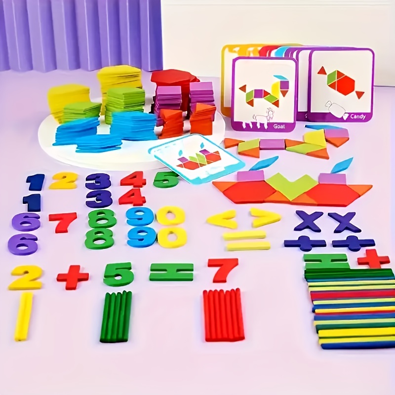 Traveling with a Seven-Piece Puzzle - a Block Book Road Trip Game Featuring Puzzle Shapes And Solutions for Both Kids And Adults - an IQ Educational Toy Gift That Challenges The Mind in 360 Modes. - Image 3