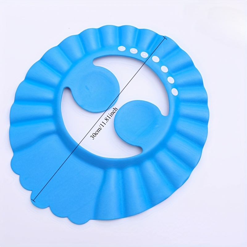 1pc, Thick Blue Shampoo Cap for Kids, Adjustable Shower Cap for Ear Protection.