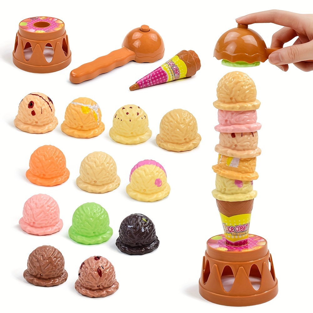 Ice Cream Folding Joy Playing Home Toy Hand Eye Coordination Parent Interactive Desktop Game Puzzle Toy - Image 2