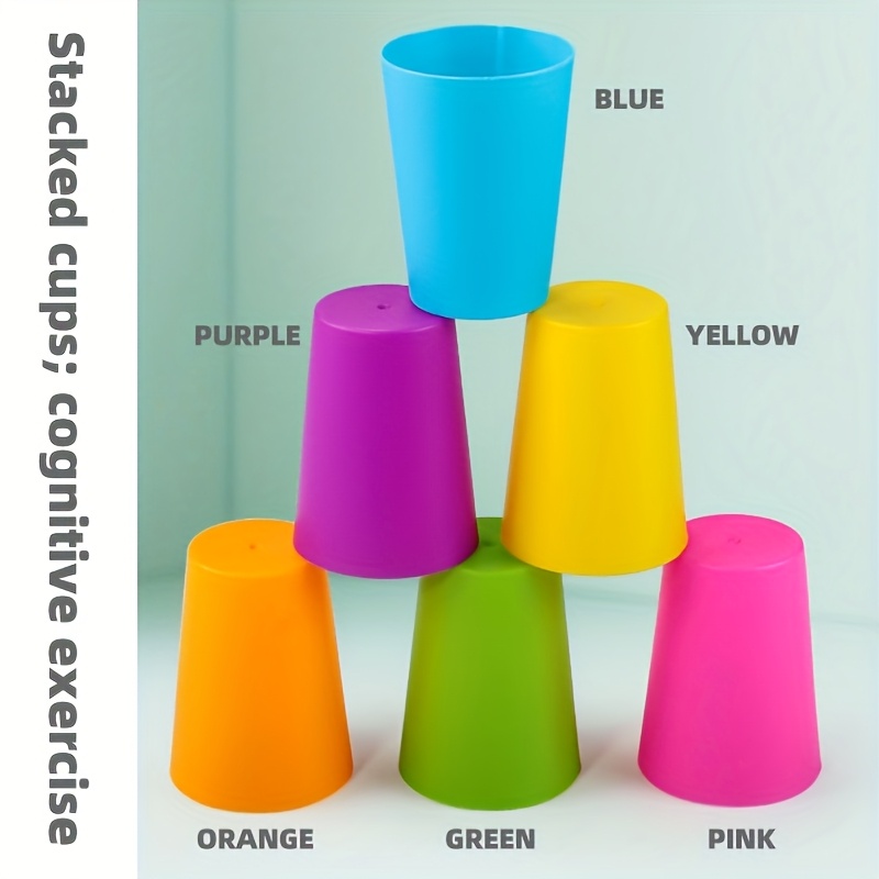 STACKED CUPMulti-laver stackingexercise concentrationMultiple layers can exercise hand-eyecoordination;children can grab, hold, coverbuild, and distinguish colors - Image 6