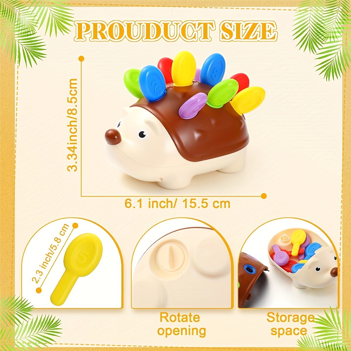 Hedgehog Splicing Toys, Hand Eye Coordination Toys, Focus Training Toys, Educational Early Education Toys, Holiday And Birthday Toys Gifts - Image 7