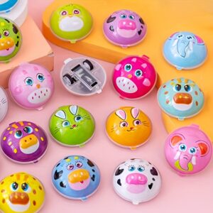 20-Pack Mini Animal Pull-Back Toy Cars in Random Colors, Pull-Back Car Set, Bulk Toy Treasure Box Toys, Suitable for Classroom Prizes, Party Gifts, Pinata Fillers