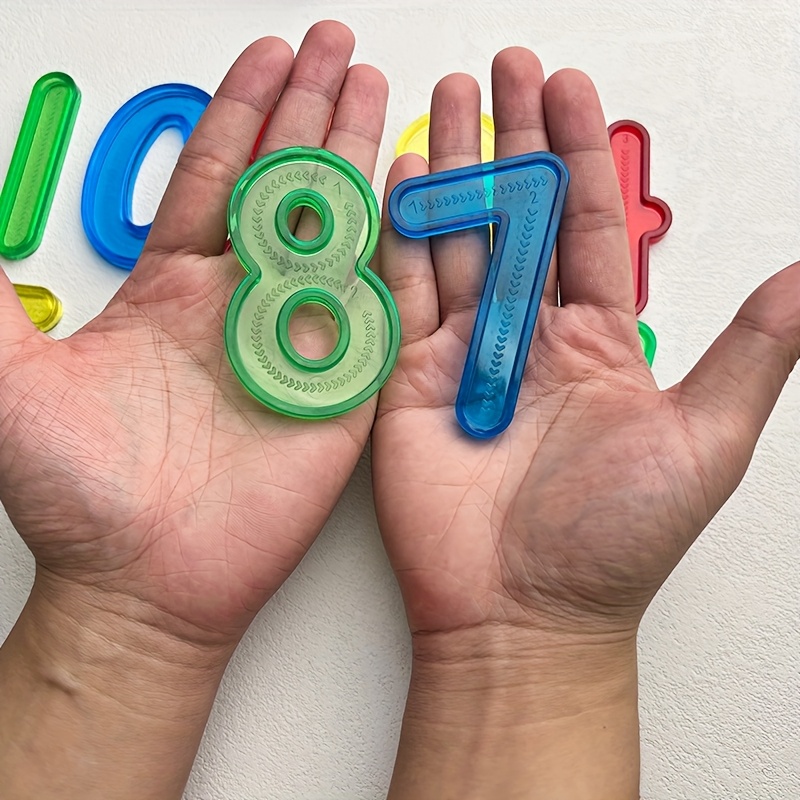 10pcs Light Table Accessories Sensory Color Learning Different Colors Math Number Education Toys Sensory Play Translucent Toy for Classroom Light table - Image 10