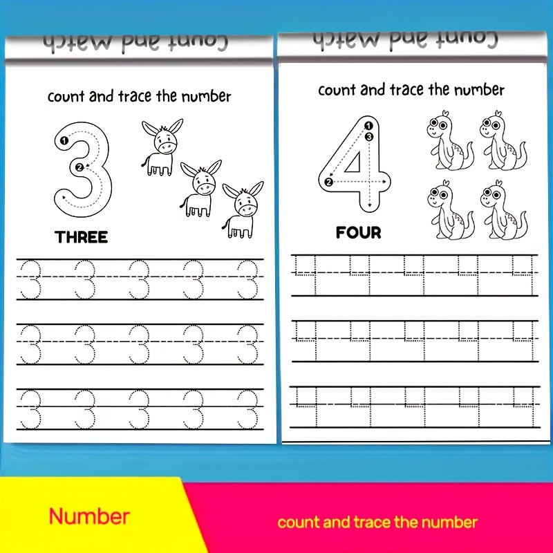 Interactive Preschool Math Workbook with Number Tracing, Addition & Subtraction Worksheets - Early Learning Activities, Counting Practice for Toddlers 2-4 Years Old, Pre-K Curriculum, Homeschool or Classroom Use - Educational Math Book for Number Recognition & Basic Arithmetic Skills, Math Learning Tools, Engaging Illustrations, Highquality Print, Young Learners - Image 4