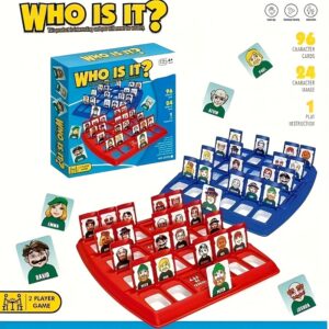 Who Is It, Famous Classic Board Game, Family Party Board Game, Parent-Child Game, Fun Party Game. Flashcards