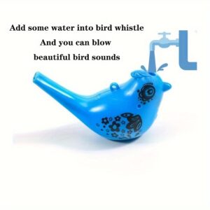 5pcs Colorful Bird Water Whistle Toys