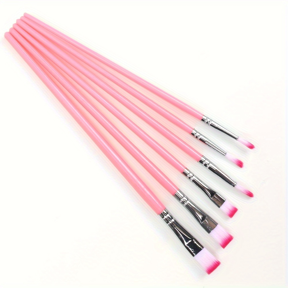 6pcs Watercolor Paint Brush Pen Set - Nylon Hair Plastic Handle for DIY Oil Acrylic Painting - Art Supplies for Christmas, Halloween, Thanksgiving - 4 Color Options - Image 3