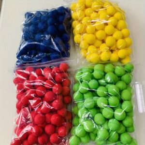 25pcs Colorful Super Bouncy Balls - Enhance Hand-Eye Coordination, Soft High Elasticity Balls for Parties and Family Gatherings - Yellow, Orange, Red, Blue, Green | Perfect for Birthdays, Events & Group Outings | Fun Design | Durable Rubber with Textured Surface, Party Favors Pack for Halloween,Christmas Event & Party Supplies