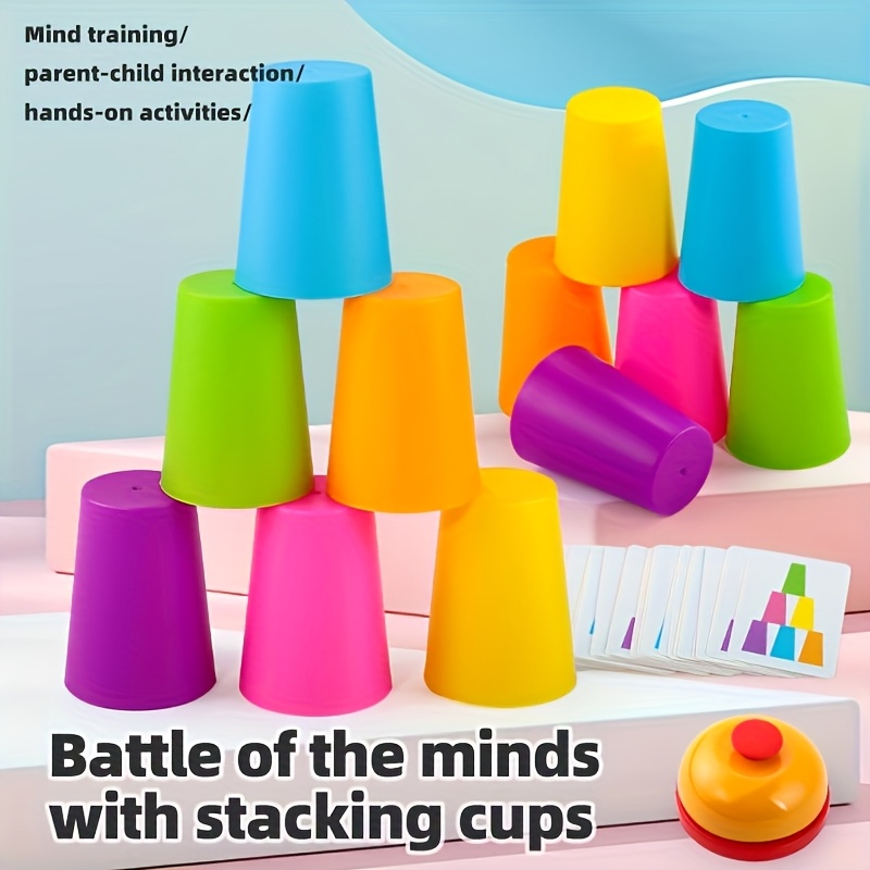 STACKED CUPMulti-laver stackingexercise concentrationMultiple layers can exercise hand-eyecoordination;children can grab, hold, coverbuild, and distinguish colors - Image 8