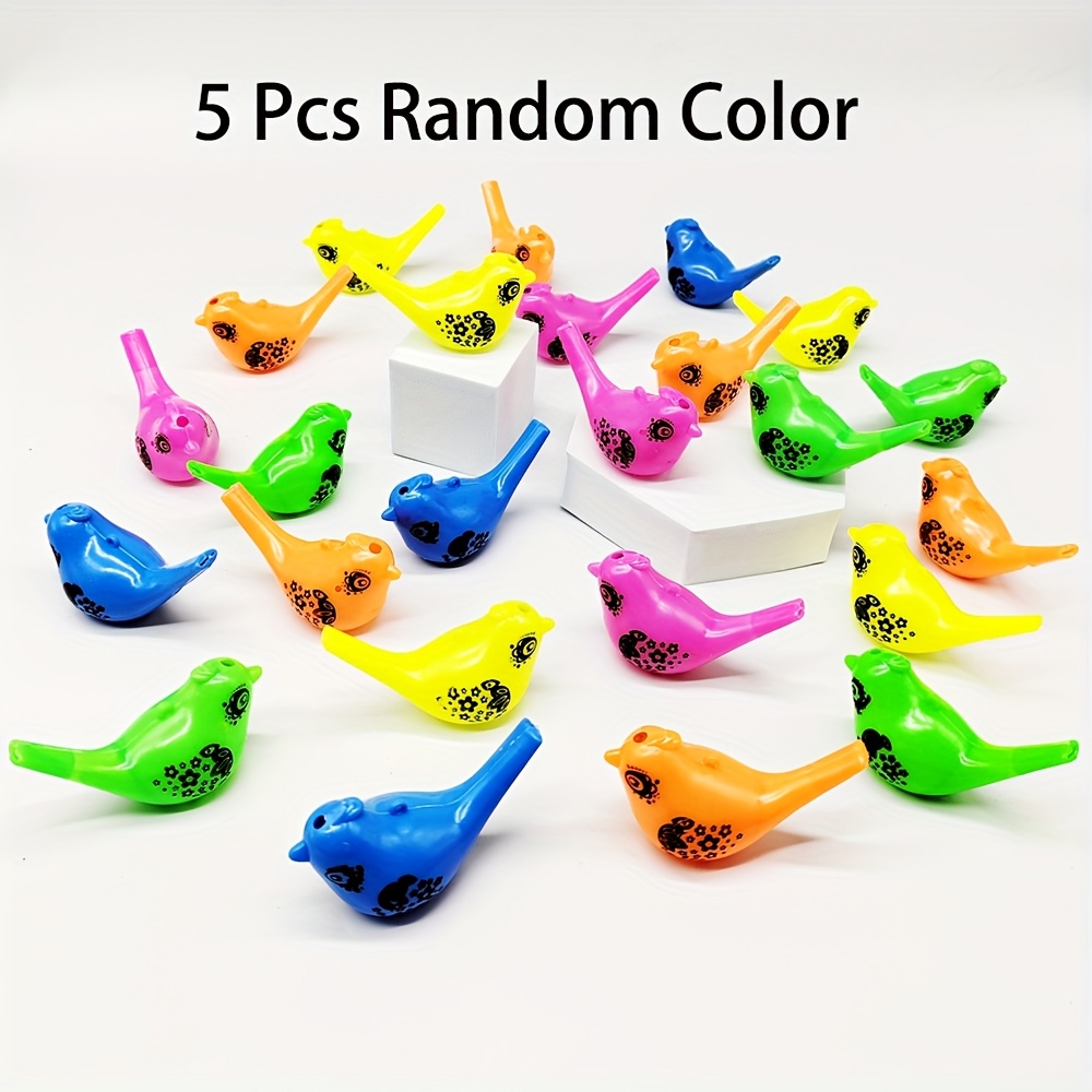 5pcs Colorful Bird Water Whistle Toys - Image 6