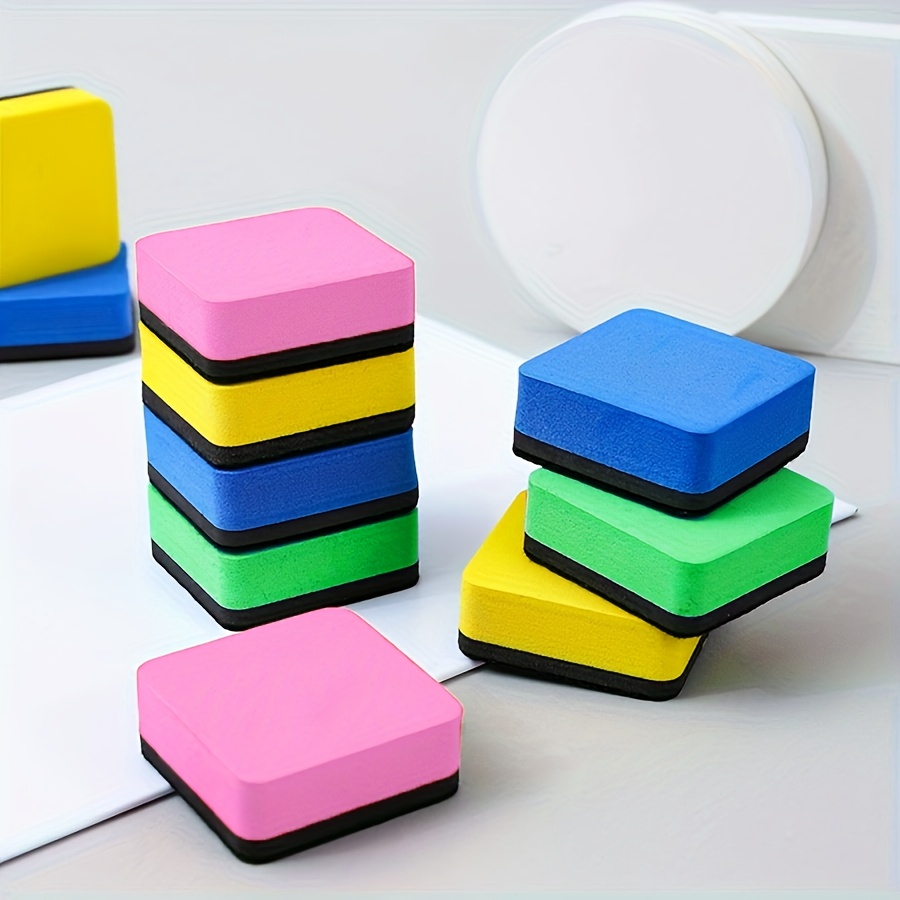 24pcs Colorful Whiteboard Dry Erasers - 4 Vibrant Colors, 5.0 x 5.0cm Sponge Rubber Erasers for Classroom, Home, and Office Use, School Supplies, Eraser for Classroom - Image 10