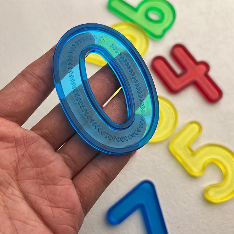 10pcs Light Table Accessories Sensory Color Learning Different Colors Math Number Education Toys Sensory Play Translucent Toy for Classroom Light table - Image 11