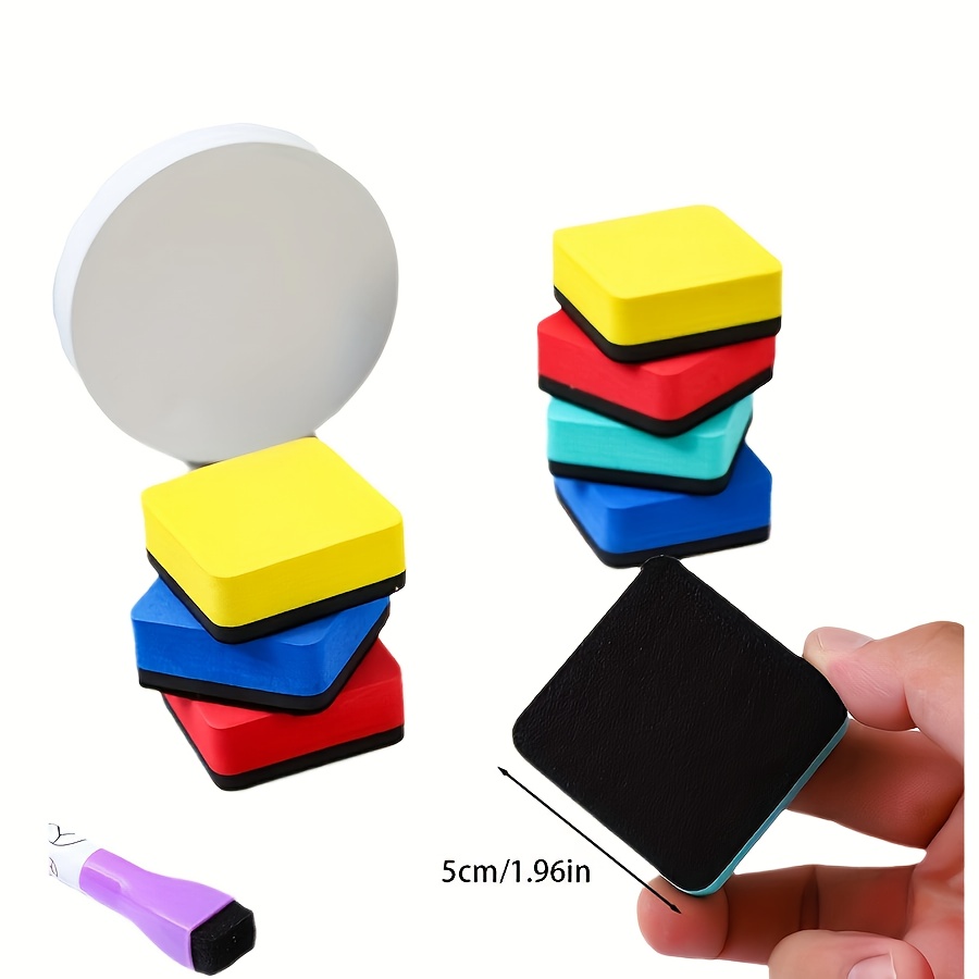 24pcs Colorful Whiteboard Dry Erasers - 4 Vibrant Colors, 5.0 x 5.0cm Sponge Rubber Erasers for Classroom, Home, and Office Use, School Supplies, Eraser for Classroom - Image 7