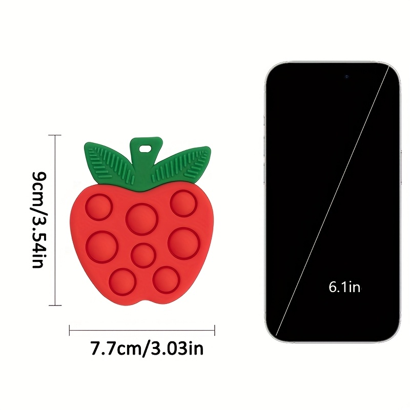 Adorable Apple-Shaped Squeeze Toy for Babies - Silicone Press & Count Fun Travel Accessory, Perfect Gift for Boys & Girls, Ideal for Christmas, Halloween, Thanksgiving, Travel Toy | Playful Design | Durable Toy, Baby Toy - Image 10