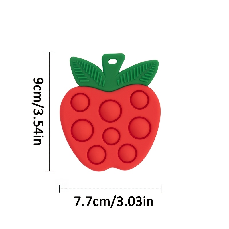Adorable Apple-Shaped Squeeze Toy for Babies - Silicone Press & Count Fun Travel Accessory, Perfect Gift for Boys & Girls, Ideal for Christmas, Halloween, Thanksgiving, Travel Toy | Playful Design | Durable Toy, Baby Toy - Image 11