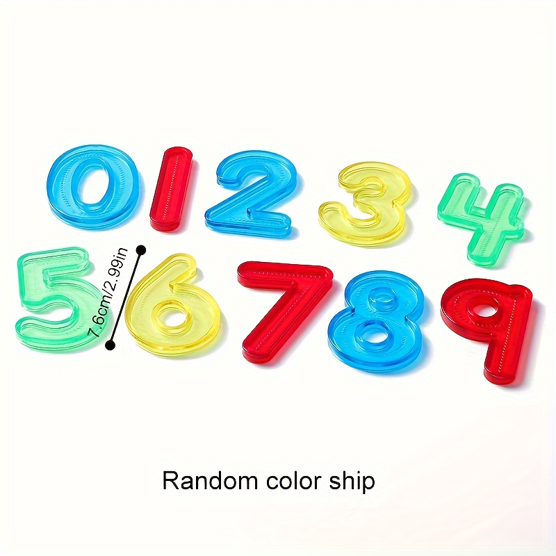 10pcs Light Table Accessories Sensory Color Learning Different Colors Math Number Education Toys Sensory Play Translucent Toy for Classroom Light table - Image 14